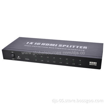 HDMI 1 x 16 Splitter with CE/FCC Certified, High Performance, Supports 1080i/p, 4Kx2K, Easy to Us